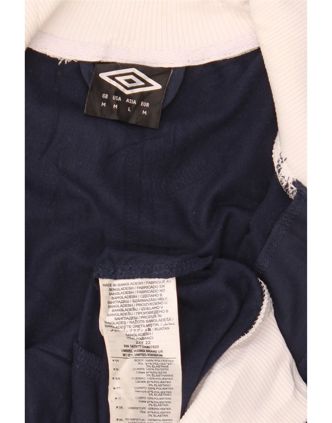 UMBRO Herre grafisk træningsdragt Topjakke Medium Navy Blue Colourblock