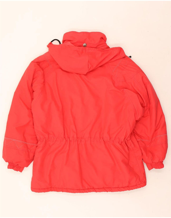 BRUGI Womens Hooded Ski Jacket IT 48 XL Red Vintage Brugi and Second-Hand Brugi from Messina Hembry 