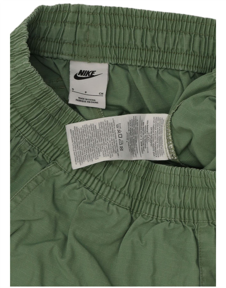 Nike Herre Cargo Shorts Small S27 Grøn Bomuld