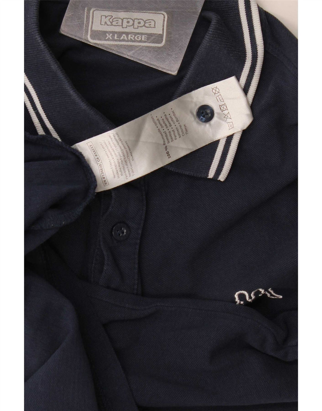 Kappa herre poloshirt XL marineblå bomuld