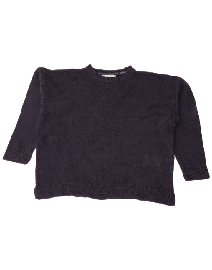 Marks & Spencer Dame Turtle Neck Jumper Sweater UK 18 XL Navy Blue