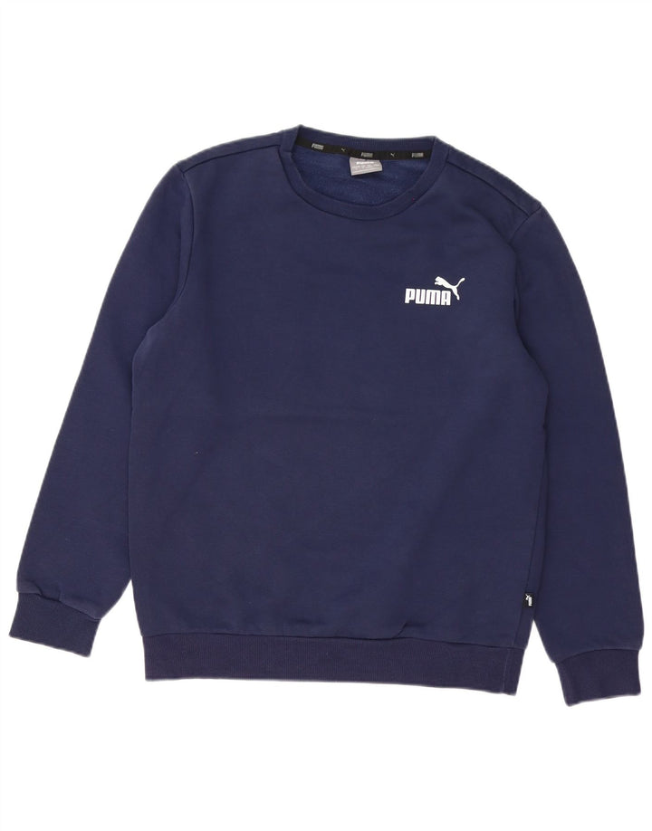 Puma Sweatshirt til mænd, lille marineblå bomuld
