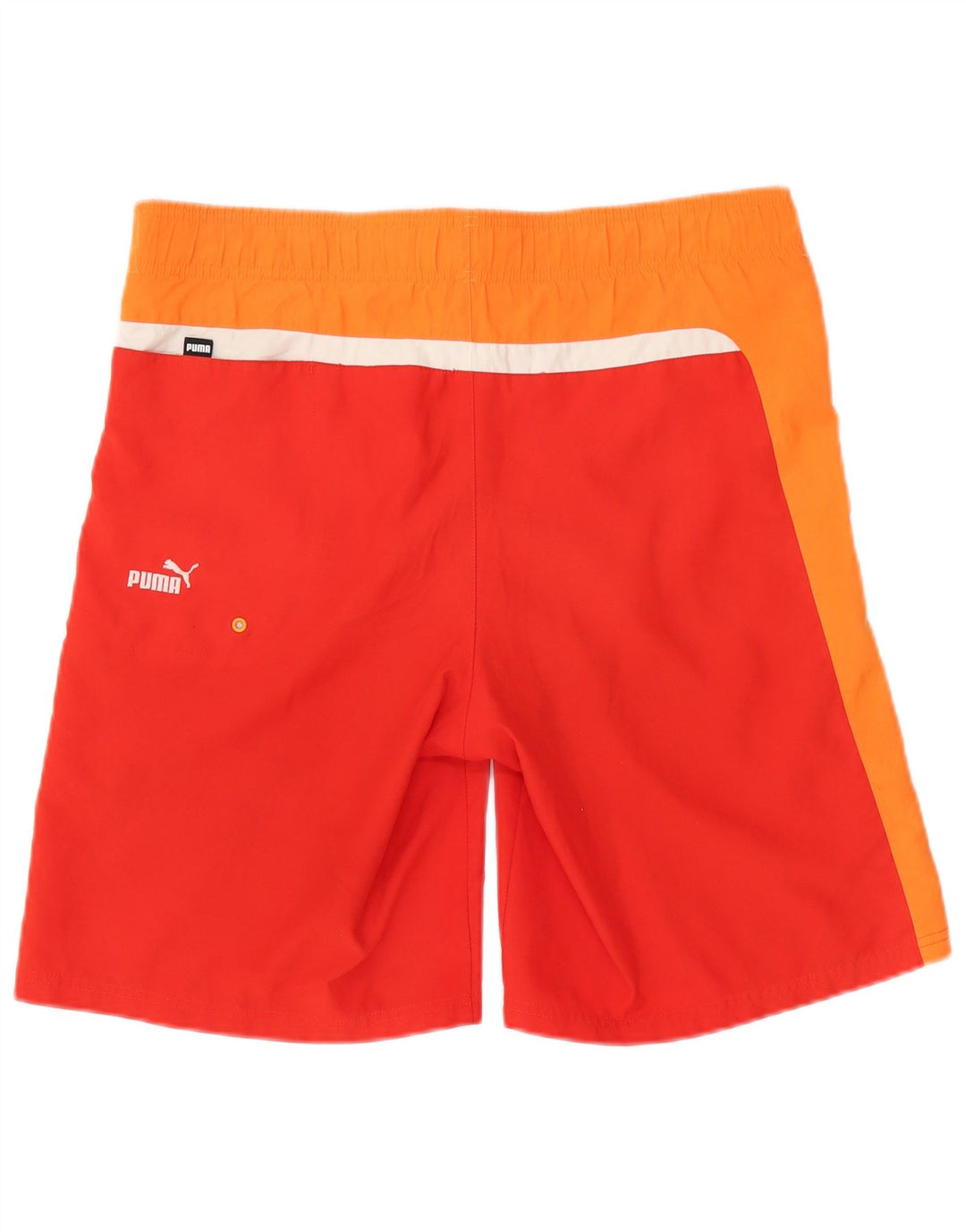 Puma Herre grafiske svømmeshorts Medium Rød Colourblock