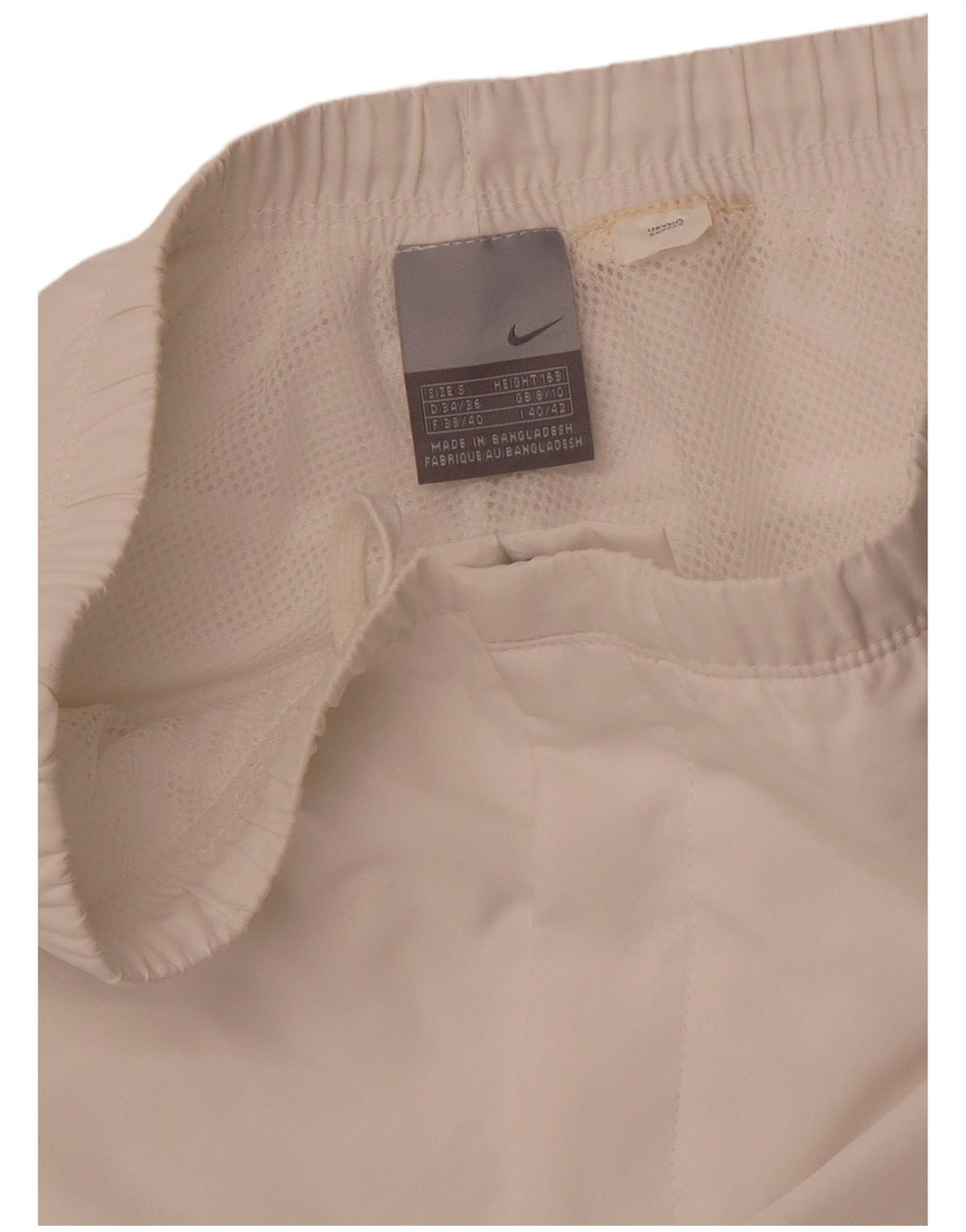 NIKE Capri træningsdragtbukser til kvinder UK 8/10 Small White Sports