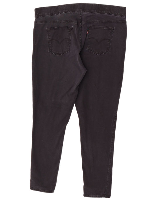 Levi's Dame Skinny Casual Bukser US 20 2XL W40 L28 Sort Bomuld