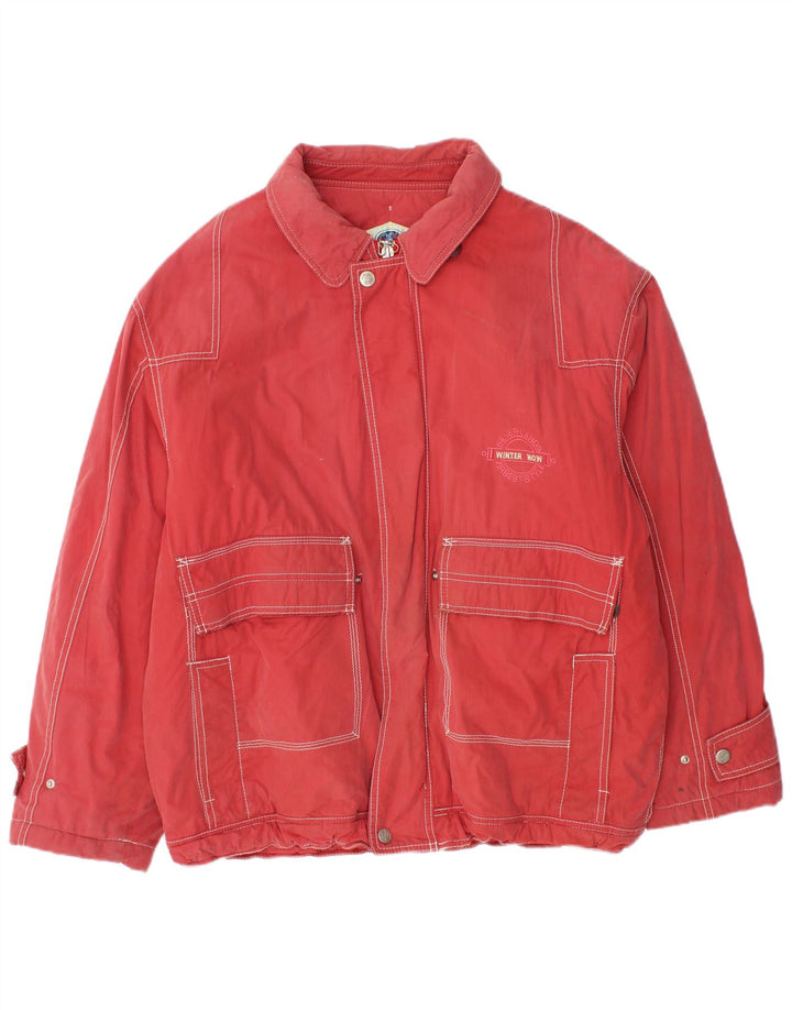 Vintage Herre Windbreaker Jacket UK 42 XL Rød