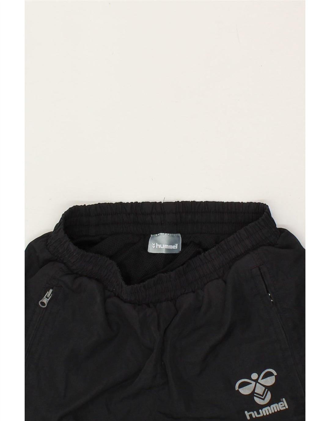HUMMEL Boys Tracksuit Trousers 11-12 Years Black Polyester Vintage Hummel and Second-Hand Hummel from Messina Hembry 