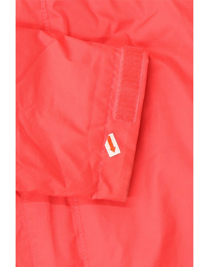 THE NORTH FACE Girls Hooded Rain Jacket 13-14 Years Medium Pink Polyester