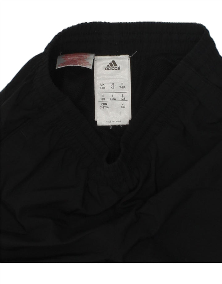 ADIDAS Boys Graphic Sport Shorts 7-8 Years Black Polyester | Vintage Adidas | Thrift | Second-Hand Adidas | Used Clothing | Messina Hembry 