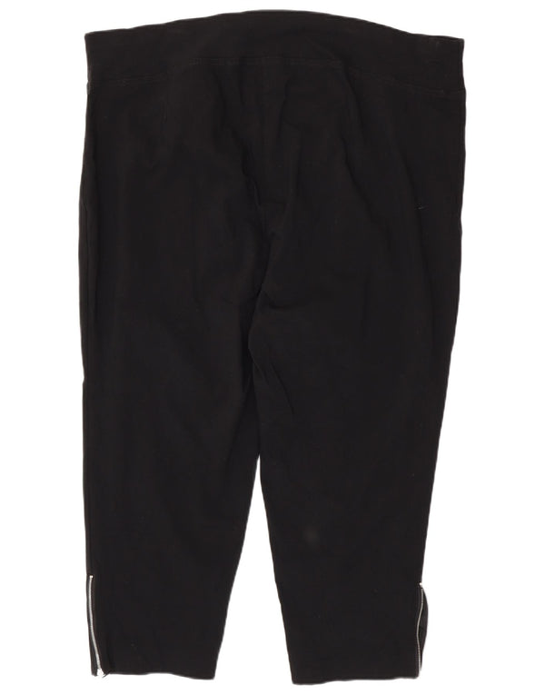 Marks & Spencer Womens Autograph Crop Leggings UK 26 5XL Sort Viscose