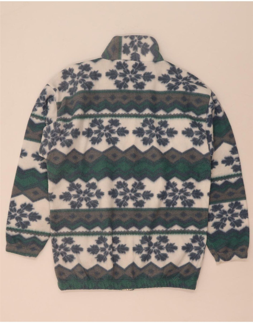 Vintage fleecejakke til mænd UK 38 Medium Multicolored Fair Isle