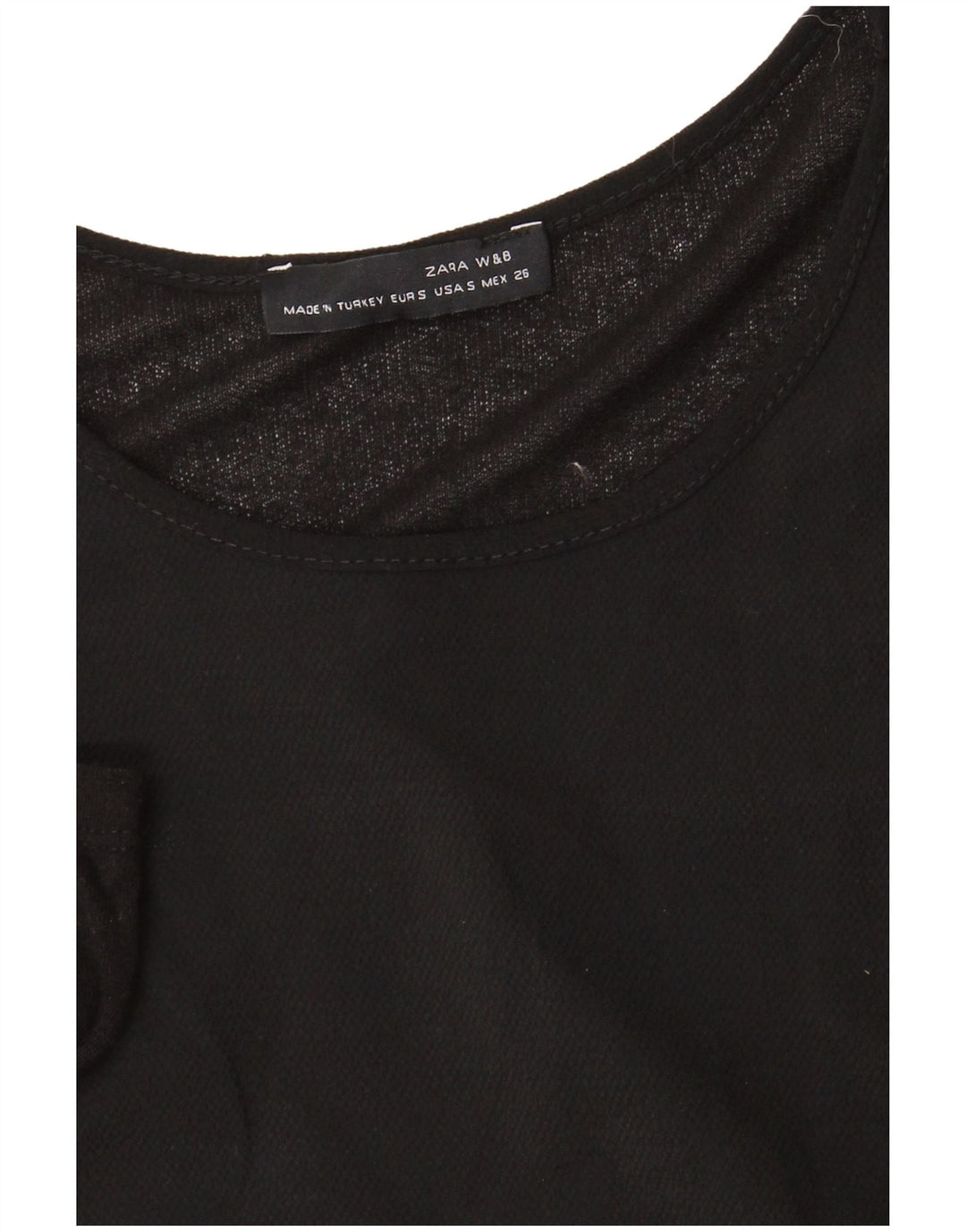 Zara Langærmet Maxikjole til kvinder UK 10 Lille Sort