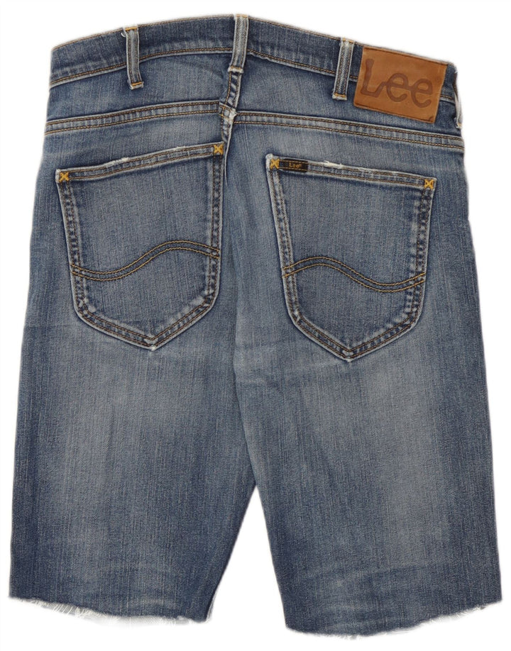 Lee Herre Powell Denim Shorts W30 Medium Blue Bomuld