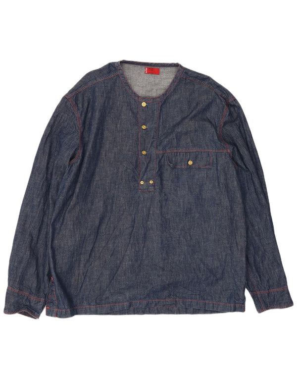 LEVI'S Herre Pullover Denim Shirt XL Marineblå Bomuld