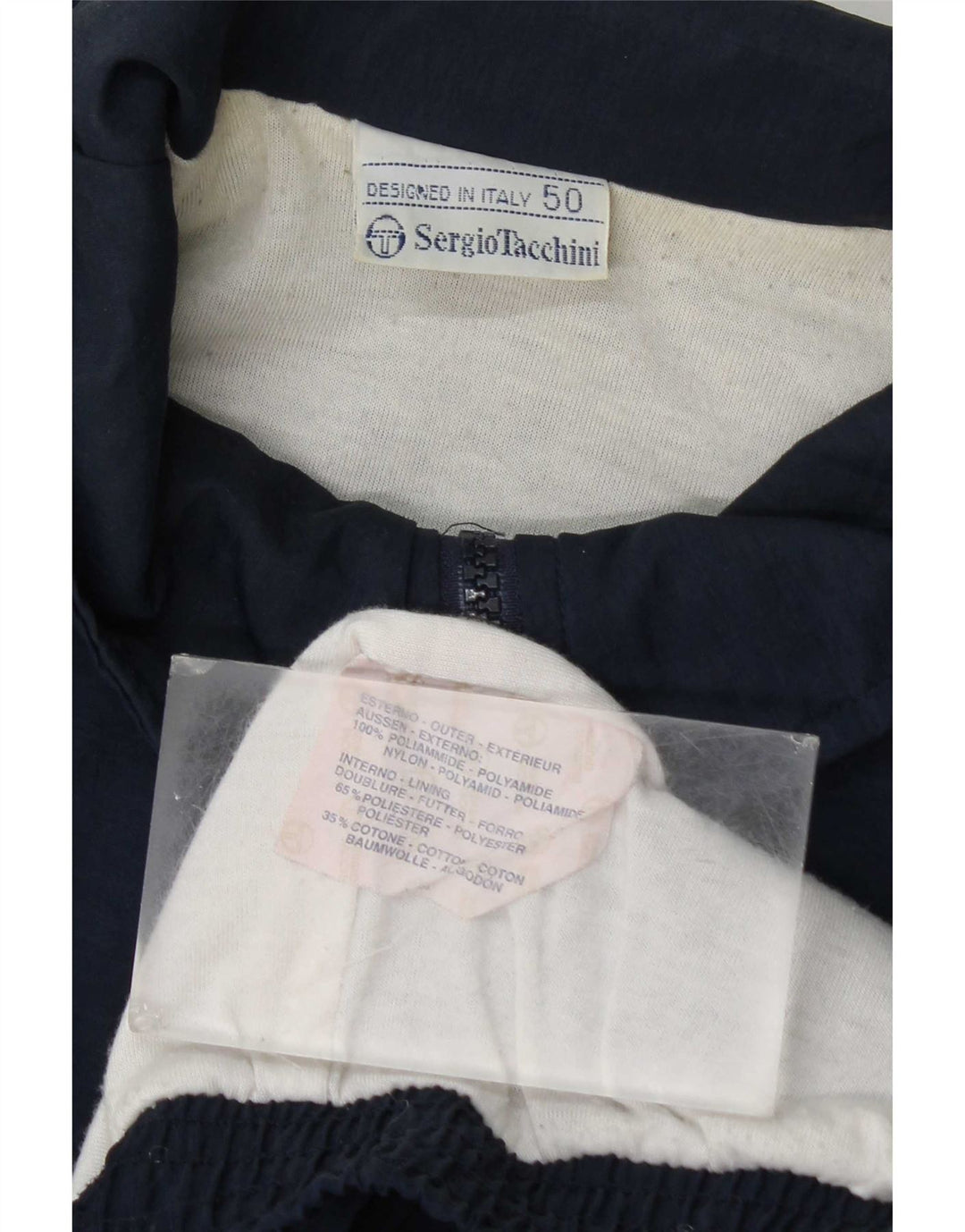 Sergio Tacchini Herre træningsdragt Top jakke IT 50 Medium Navy Blue