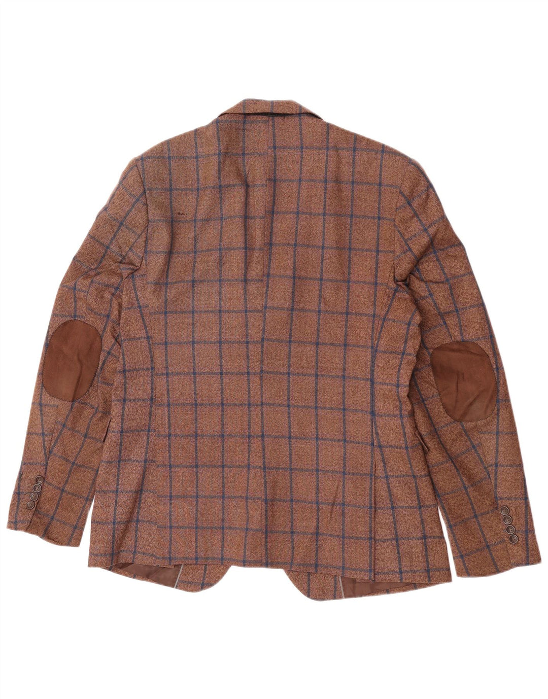 Marks & Spencer Herre 1-knap Blazerjakke IT 54 2XL Brun ternet uld