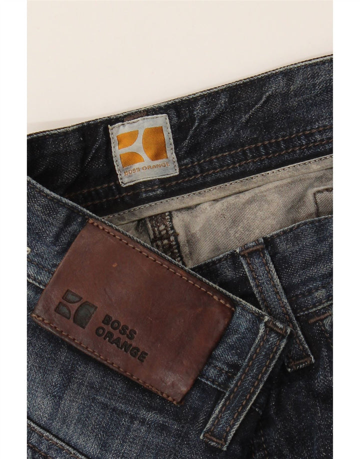 Hugo Boss Straight Jeans til mænd W36 L32 Marineblå