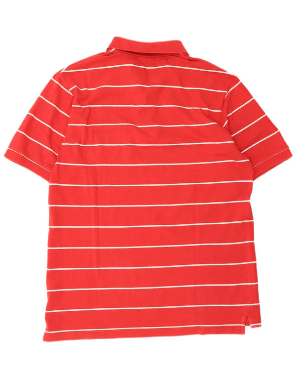 Conte of Florence Herre Slim Fit Polo Shirt 2XL rødstribet bomuld