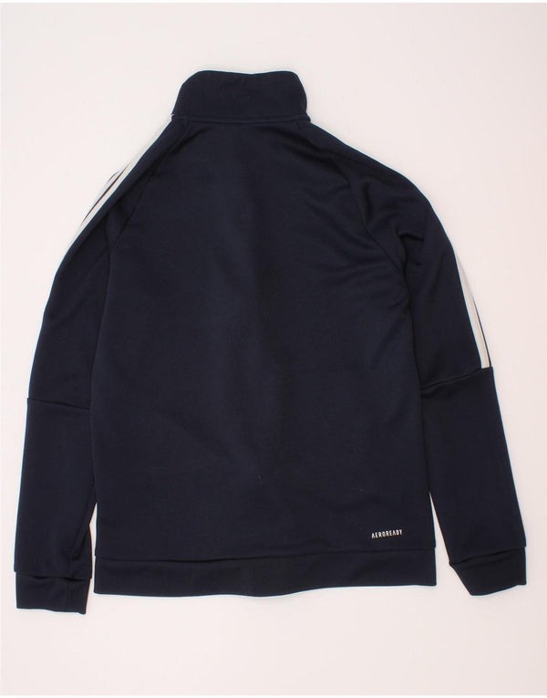 Adidas drenge Aeroready træningsdragt topjakke 11-12 år marineblå polyester