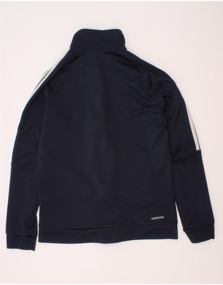Adidas drenge Aeroready træningsdragt topjakke 11-12 år marineblå polyester