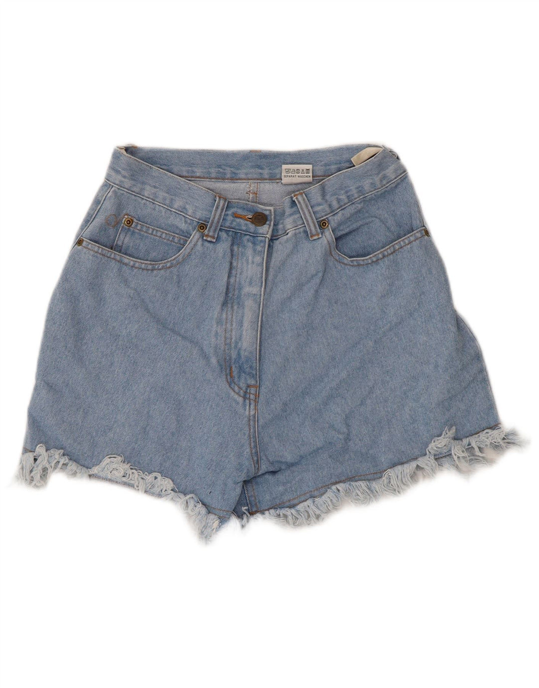 VINTAGE denimshorts til kvinder W36 XL Blå bomuld