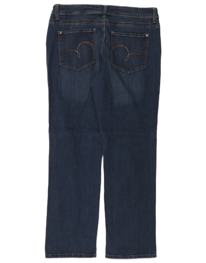 LEE Straight Jeans med perfekt pasform til kvinder W34 L30 Marineblå