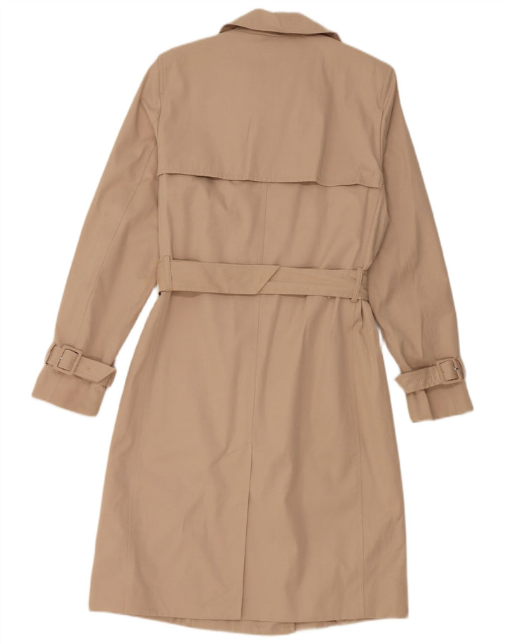 Marks & Spencer Trench Coat til kvinder UK 8 Small Beige Polyester