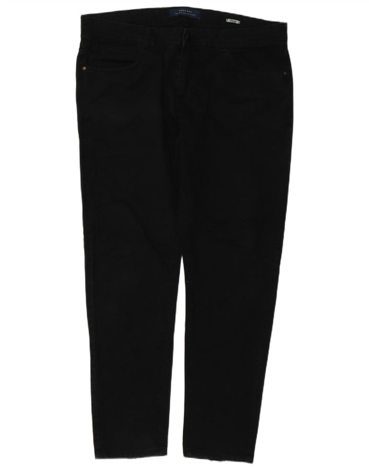 Zara Herre Slim Jeans EU 46 XL W36 L31 Sort