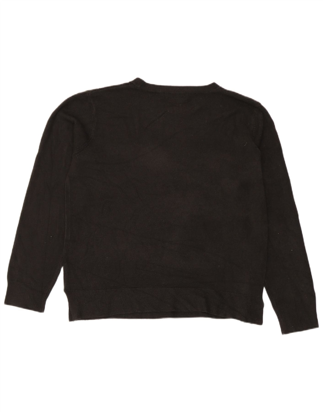 Marks & Spencer Dame sweater med rund hals DK 14 Medium Sort Akryl