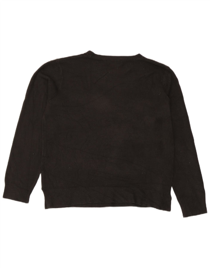 Marks & Spencer Dame sweater med rund hals DK 14 Medium Sort Akryl