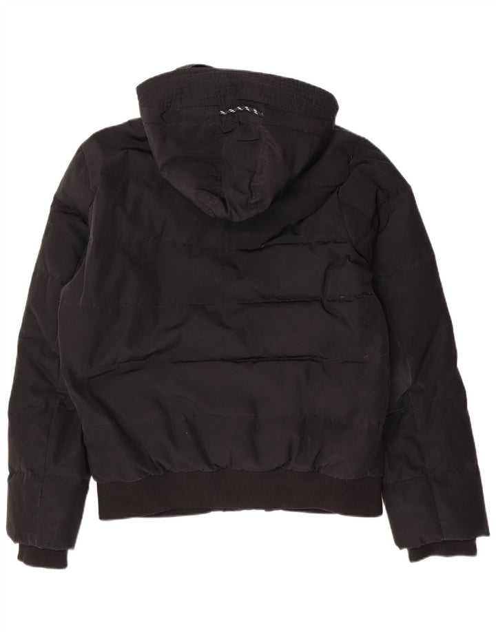 Tommy Hilfiger Herre hættepolstret jakke UK 40 Stor sort polyester