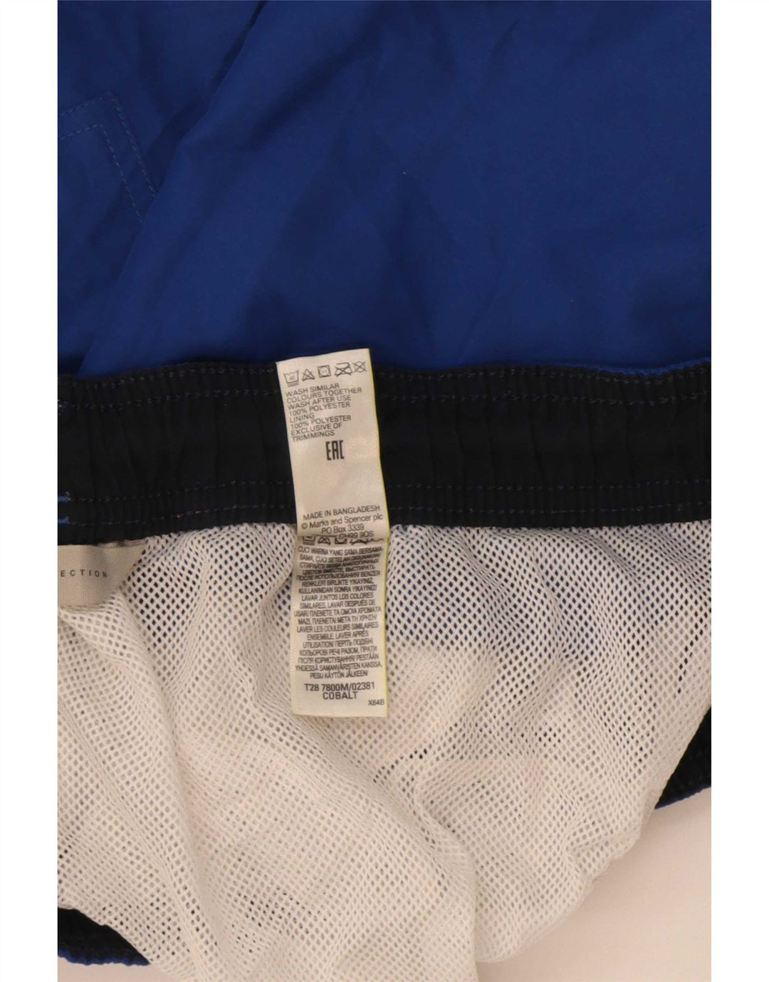 Marks & Spencer Badeshorts til mænd mellemblå polyester