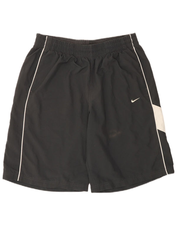 NIKE Sportshorts til mænd XL Sort Colourblock Polyester