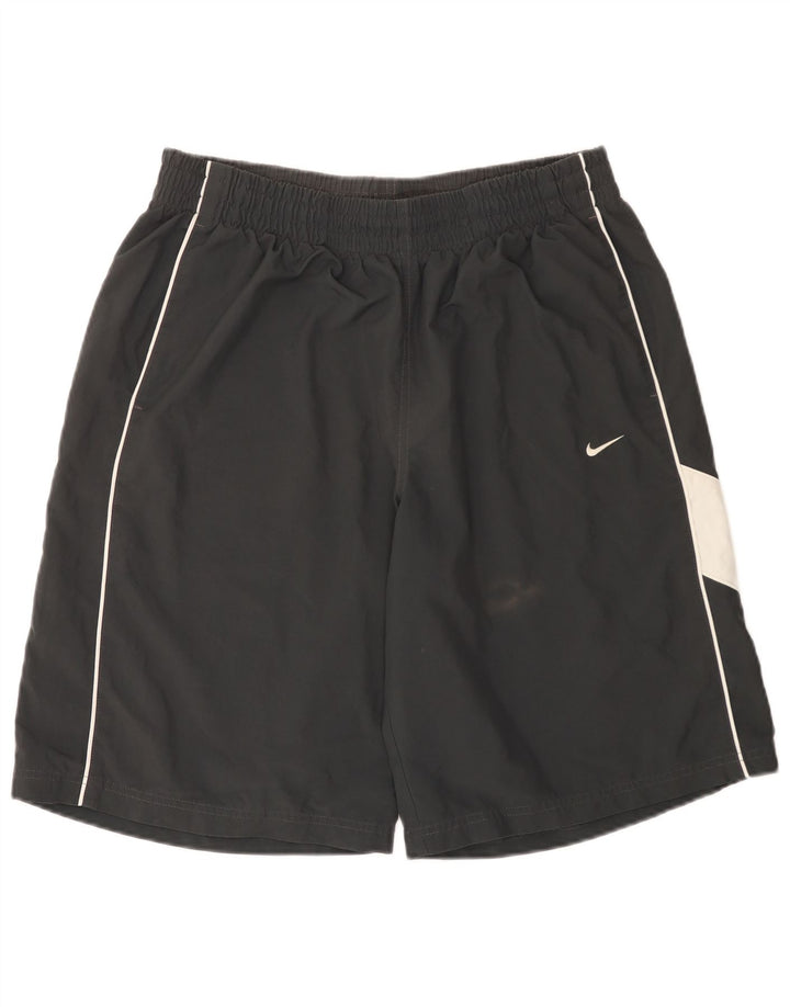 NIKE Sportshorts til mænd XL Sort Colourblock Polyester