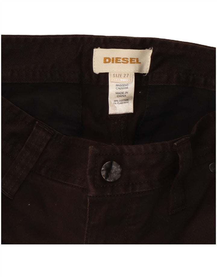 Diesel Dame Bootcut Jeans W27 L34 Sort Bomuld