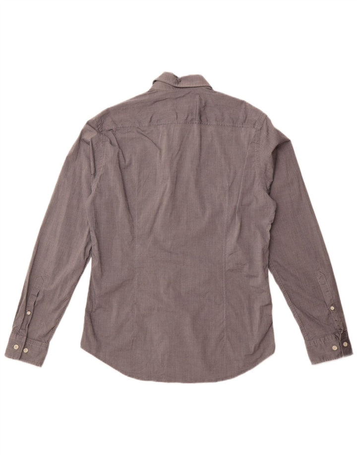 Hugo Boss Herre Regular Fit skjorte, lille grå bomuld