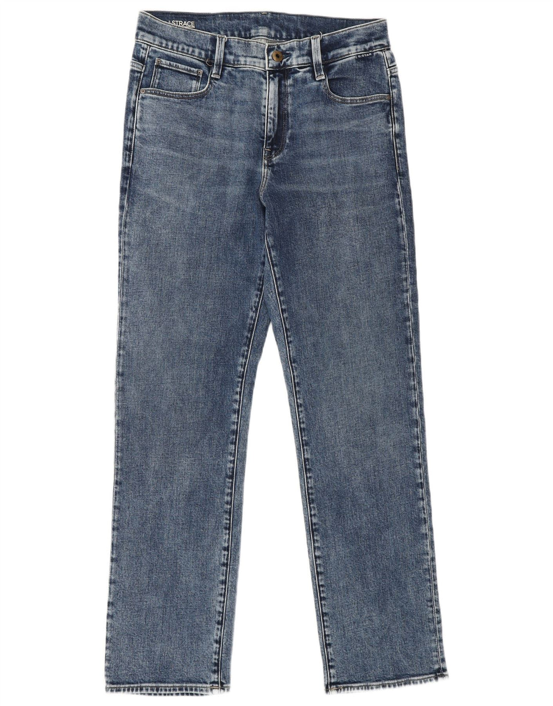 G-Star Straight Jeans til mænd W28 L30 Blå Bomuld