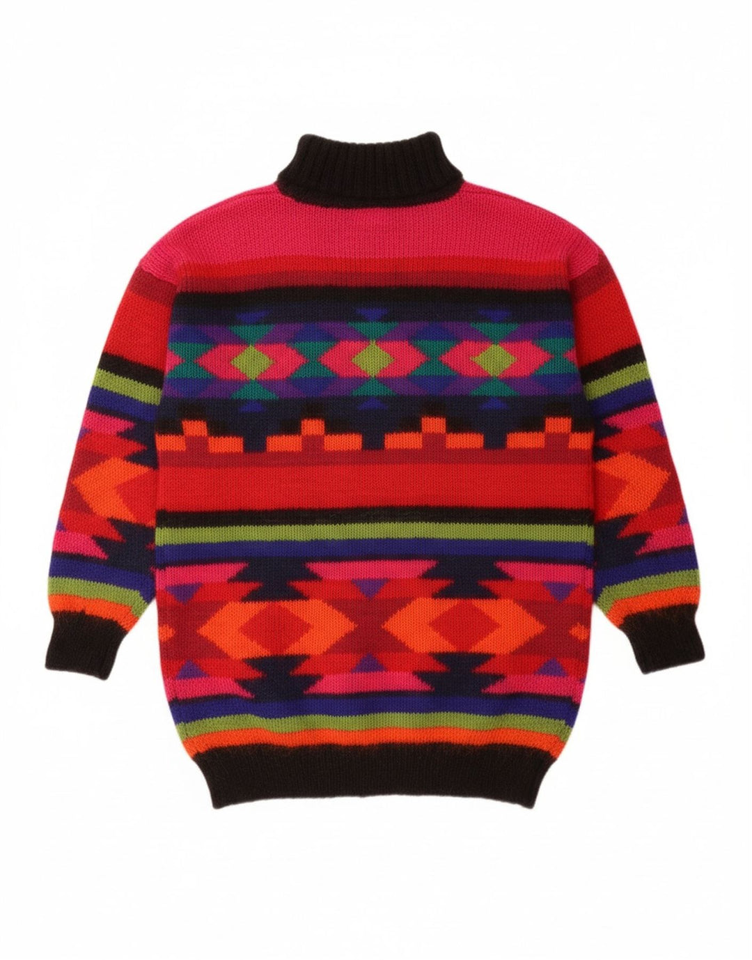 BHS Dame Rullehals Sweater UK 10/12 Medium Flerfarvet