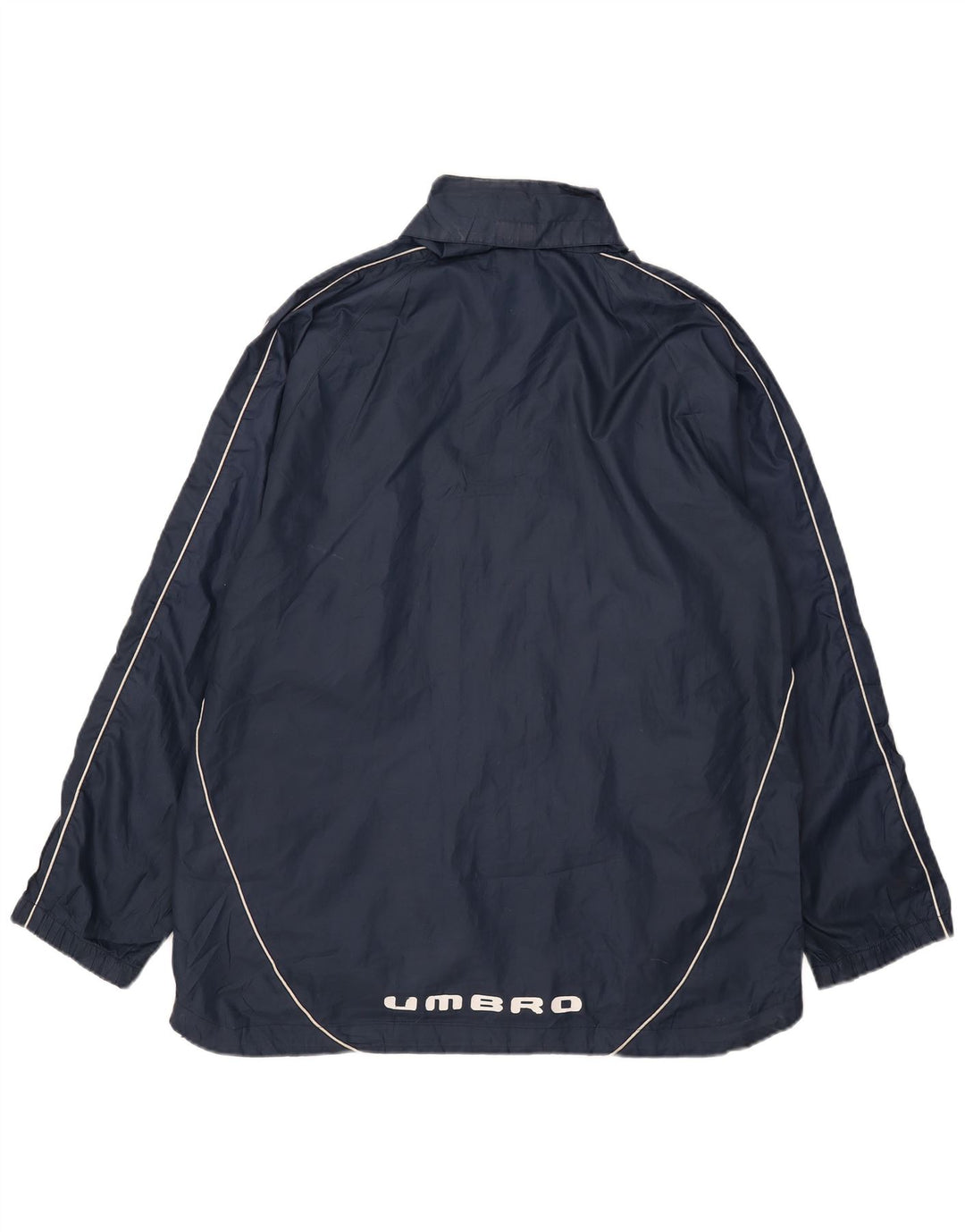 Umbro Herre Grafisk Regnjakke med Hætte UK 40 Large Navy Blue Polyester