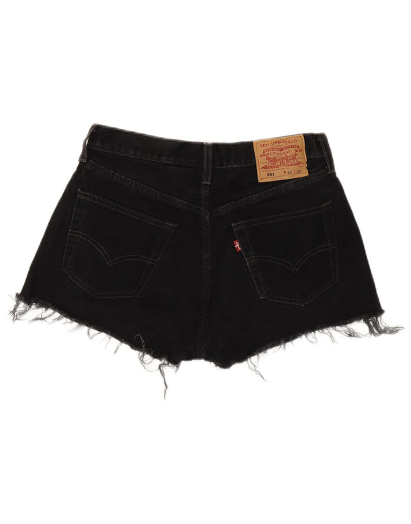 Levi's Womens 501 denimshorts W30 Medium Black Bomuld