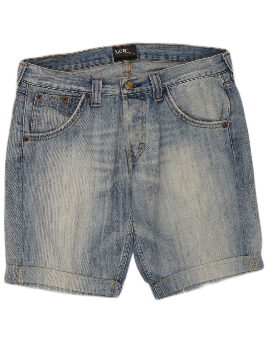 Lee Herre Ripley Denim Shorts W31 Medium Blue Bomuld