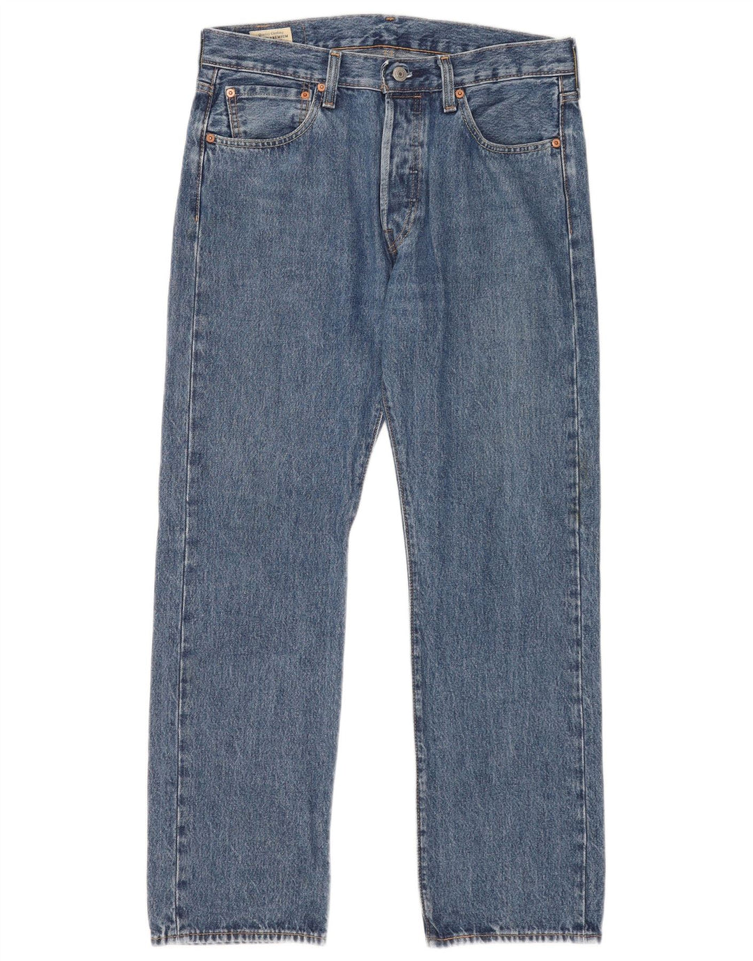 Levi's Herre 501 Straight Jeans W32 L30 Blå