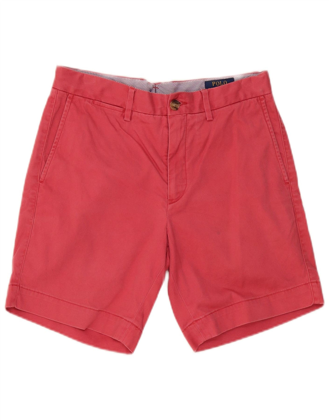 RALPH LAUREN Chino Shorts til mænd W30 Medium Pink Bomuld