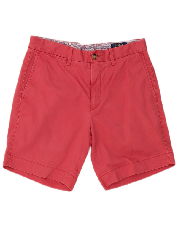RALPH LAUREN Chino Shorts til mænd W30 Medium Pink Bomuld