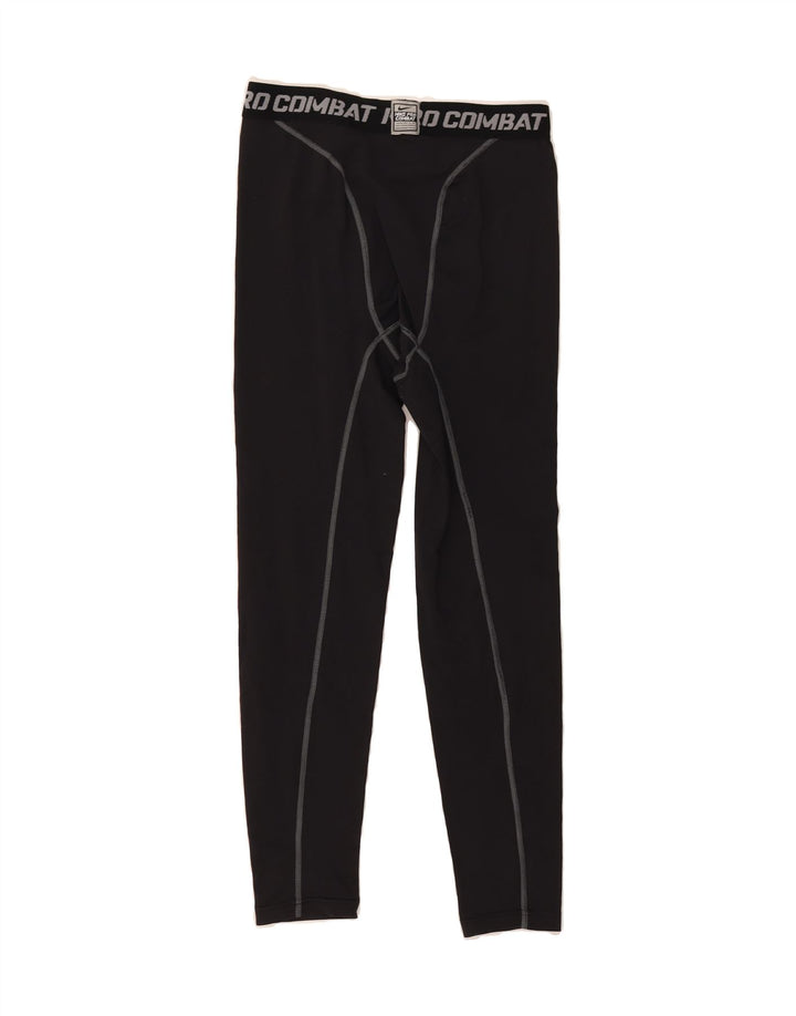 NIKE Boys Dri Fit Graphic Leggings 13-14 Years XL Black Polyester Vintage Nike and Second-Hand Nike from Messina Hembry 