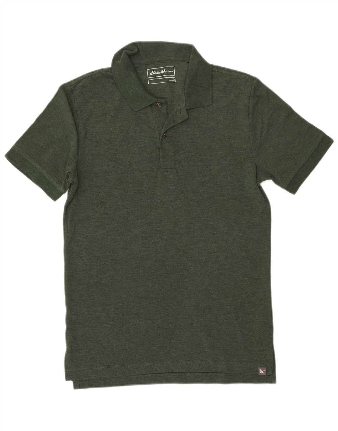 EDDIE BAUER Poloshirt til mænd Lille grøn bomuld