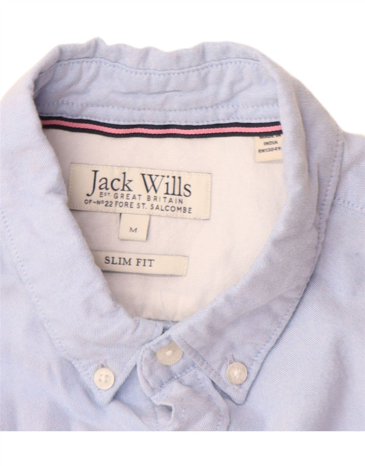 Jack Wills Herre Slim Fit skjorte Medium Blue Cotton