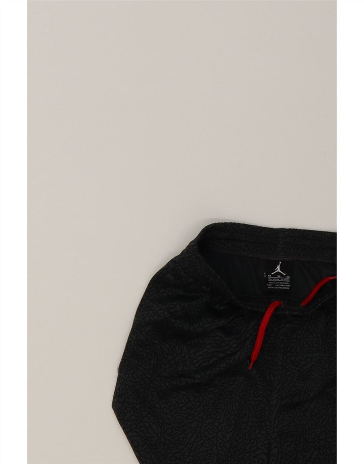 JORDAN Boys Tracksuit Trousers 10-11 Years Medium Grey Geometric Polyester Vintage Jordan and Second-Hand Jordan from Messina Hembry 