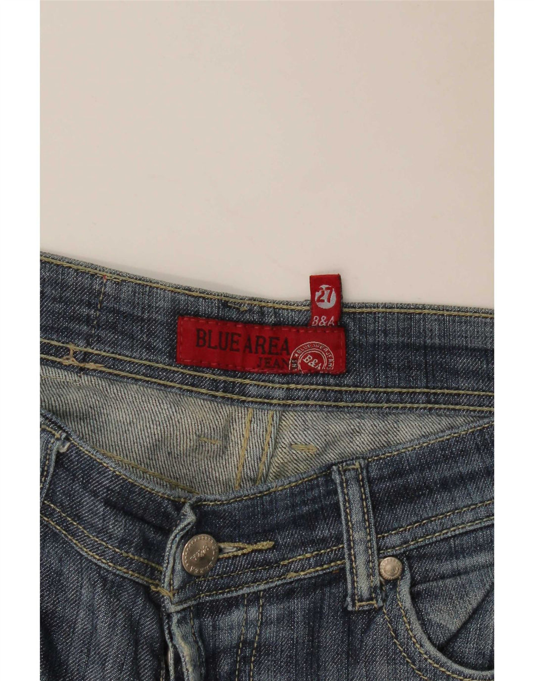 Vintage Dame Bootcut Jeans W27 L31 Blå