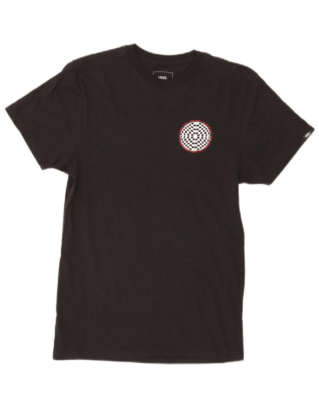 Vans Herre grafisk T-shirt Top Lille sort bomuld